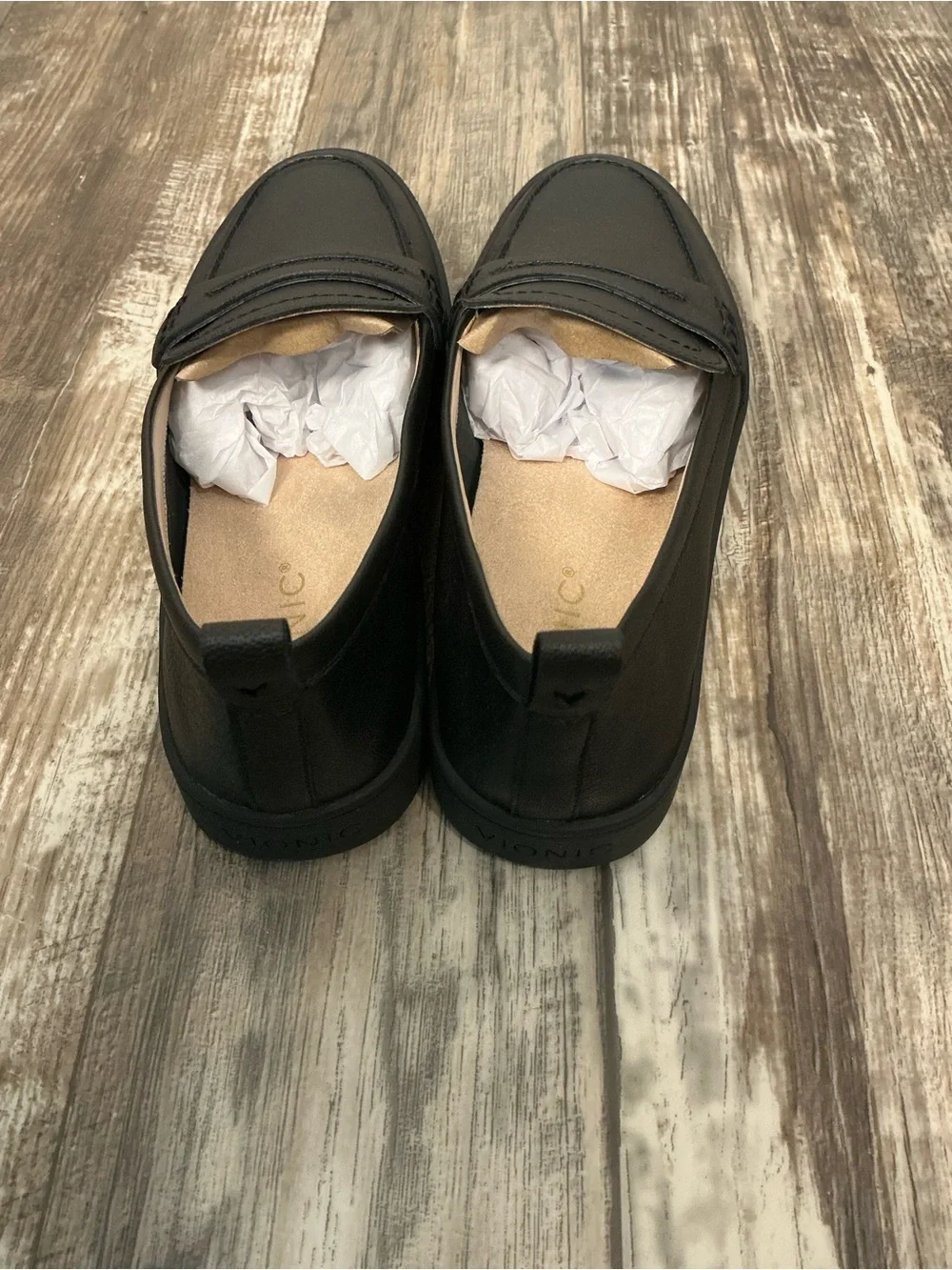 Vionic Women’s Black Leather Penny Loafer Slip-On Size 8.5 - Picture 13 of 16